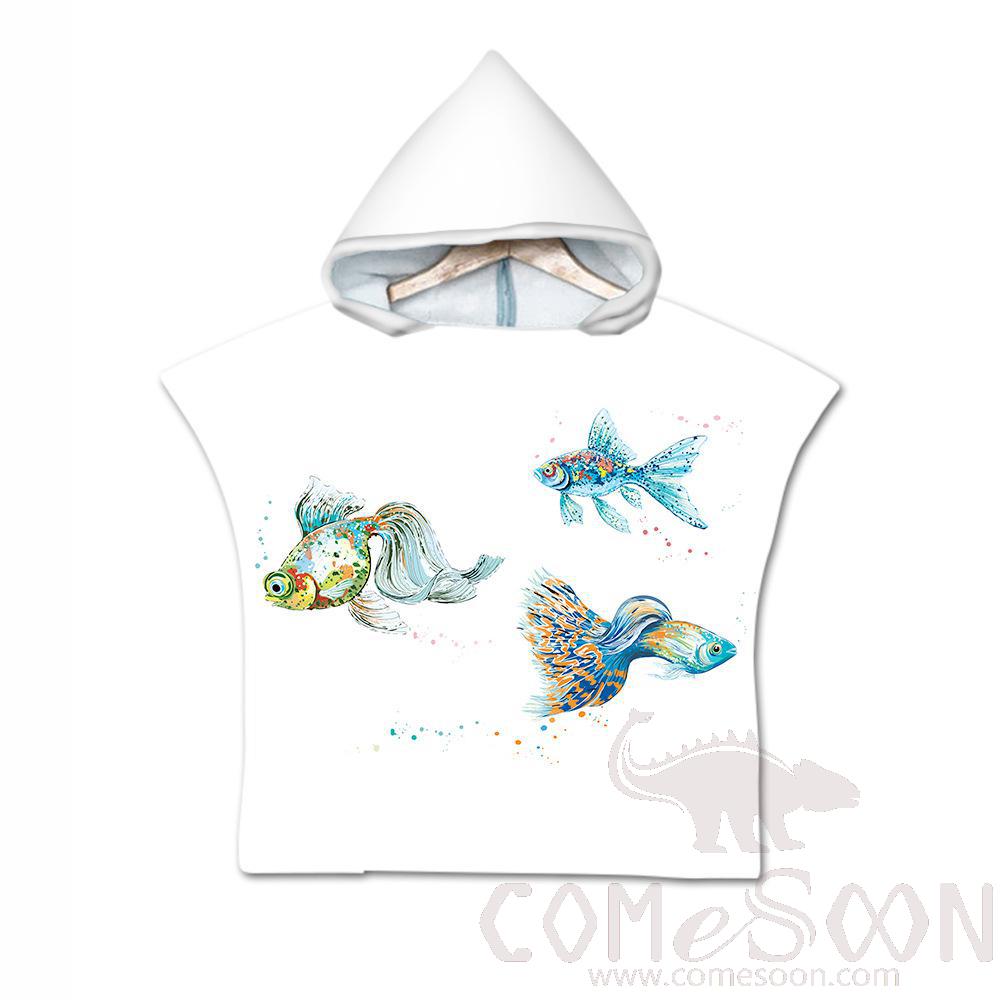 Kid's Cape Beach Towel,Microfiber，60*80cm