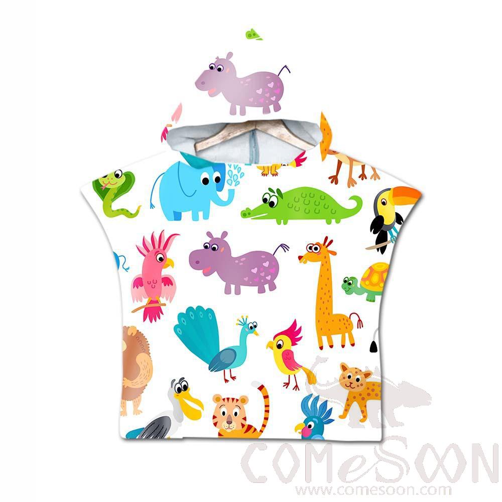 Kid's Cape Beach Towel,Microfiber，60*80cm