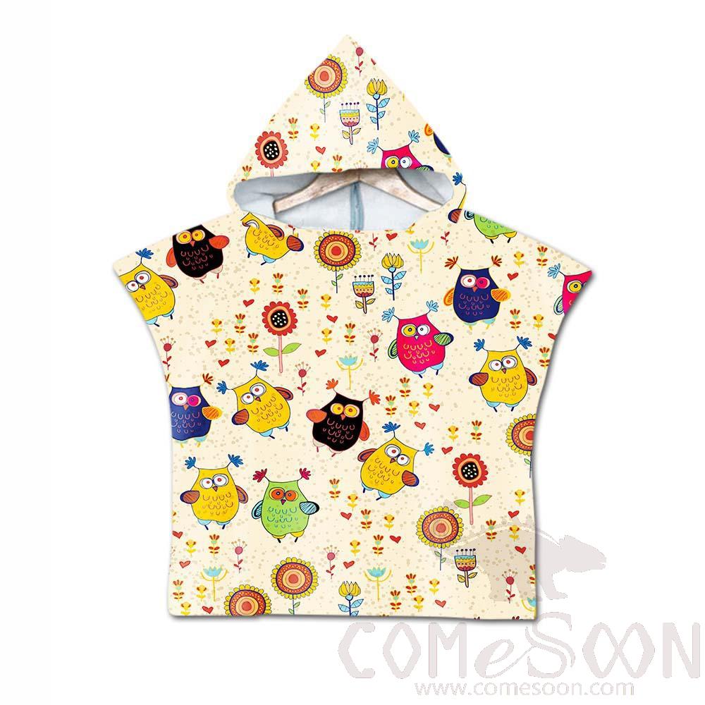 Kid's Cape Beach Towel,Microfiber，60*80cm