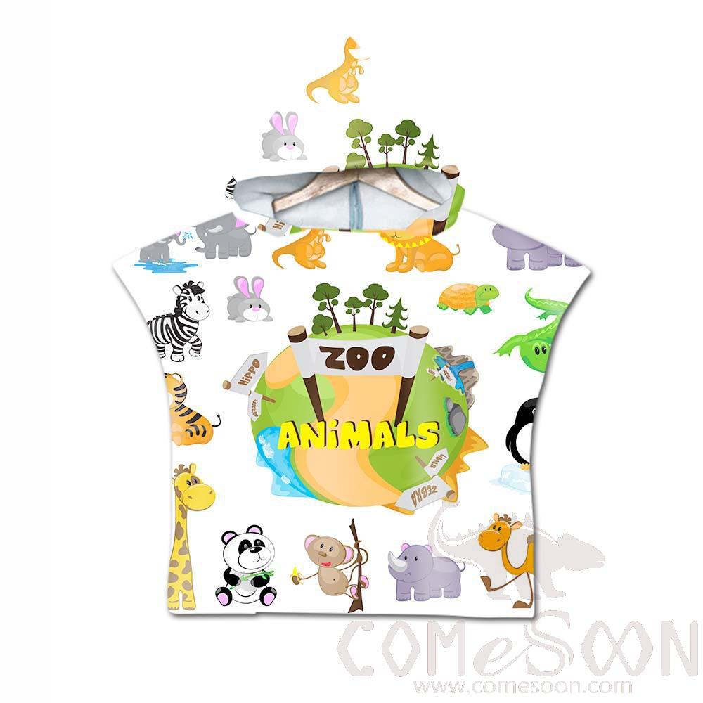 Kid's Cape Beach Towel,Microfiber，60*80cm