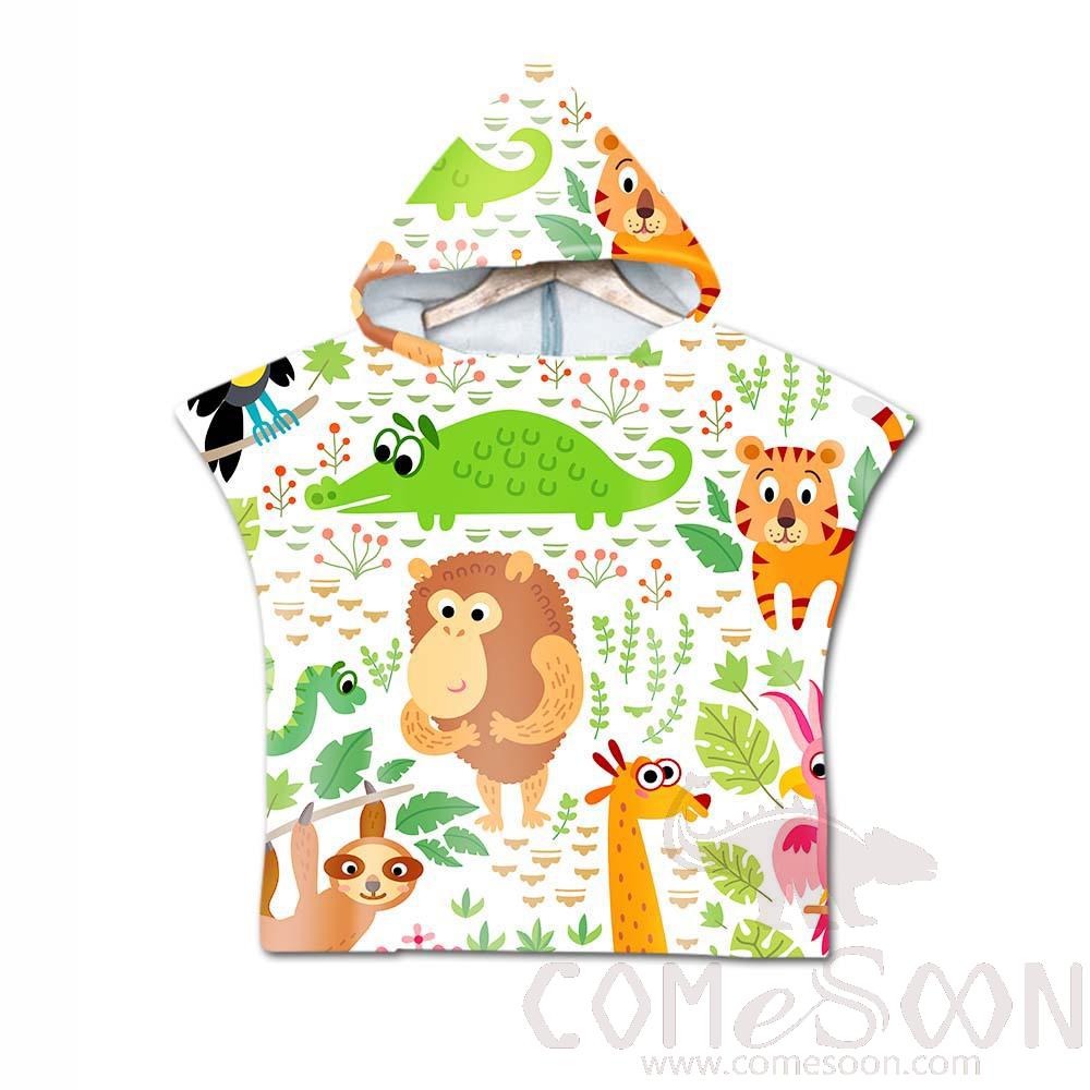 Kid's Cape Beach Towel,Microfiber，60*80cm