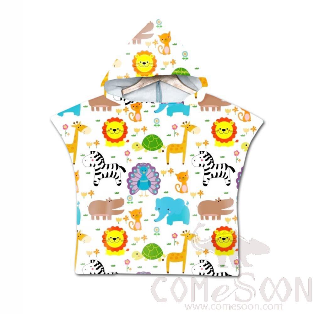 Kid's Cape Beach Towel,Microfiber，60*80cm