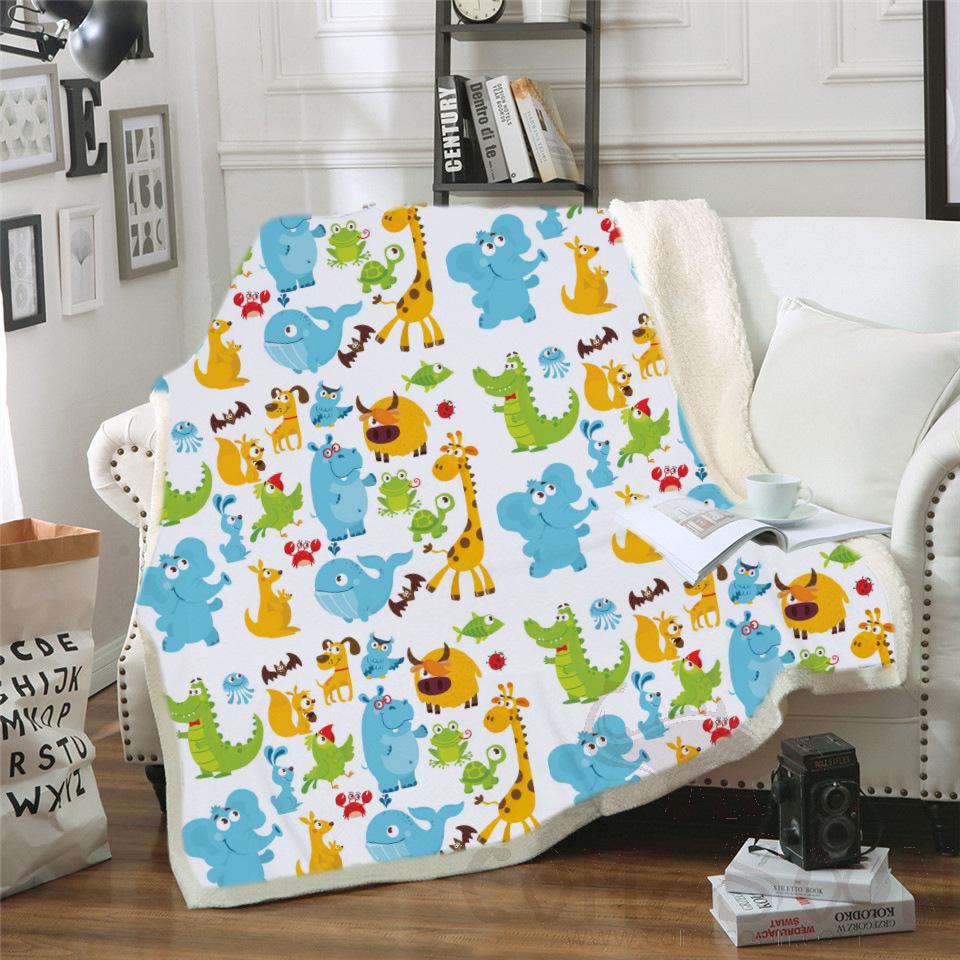 Cartoon Blanket，Crystal Velvet，150*130cm