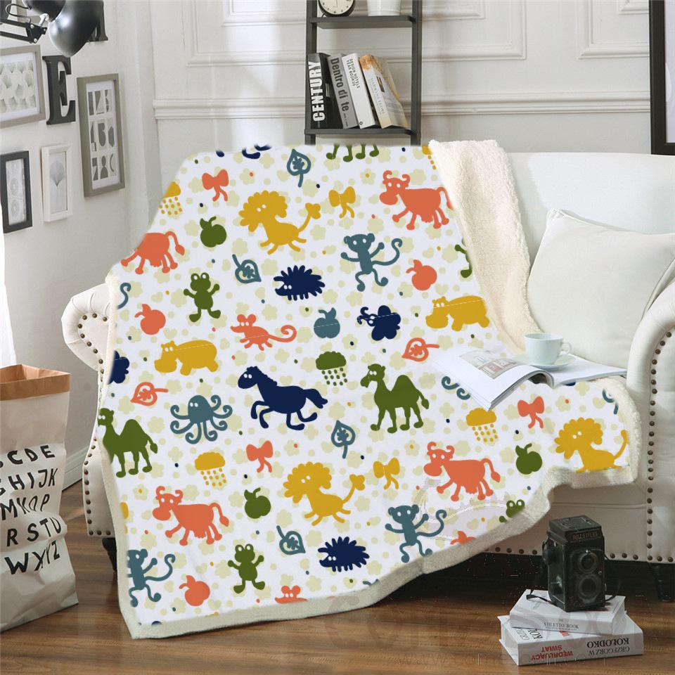 Cartoon Blanket，Crystal Velvet，150*130cm