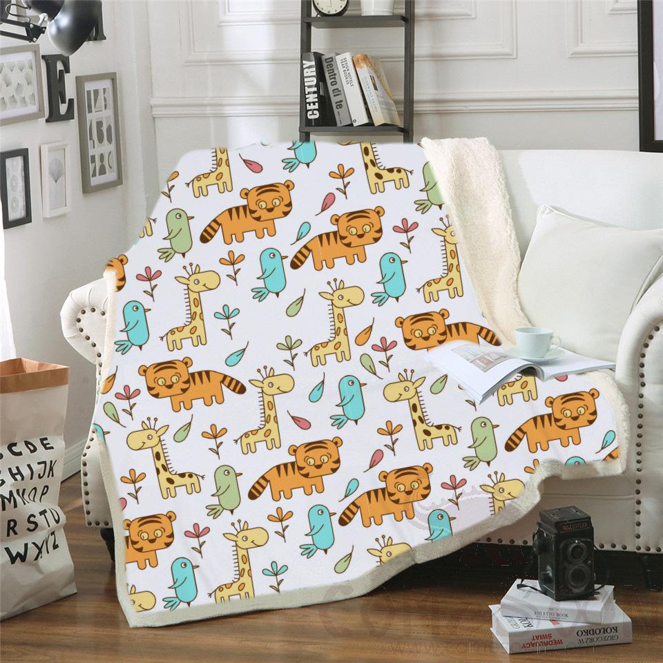 Cartoon Blanket，Crystal Velvet，150*130cm
