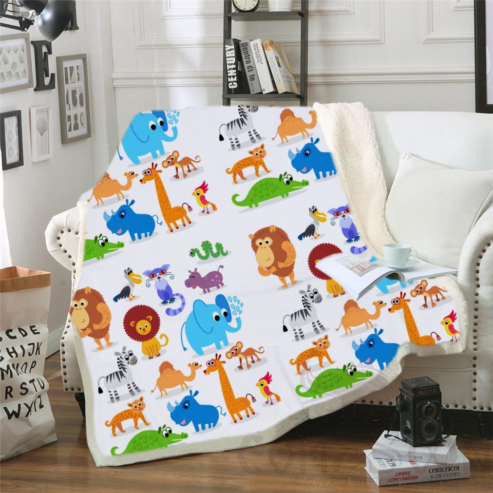 Cartoon Blanket，Crystal Velvet，150*130cm