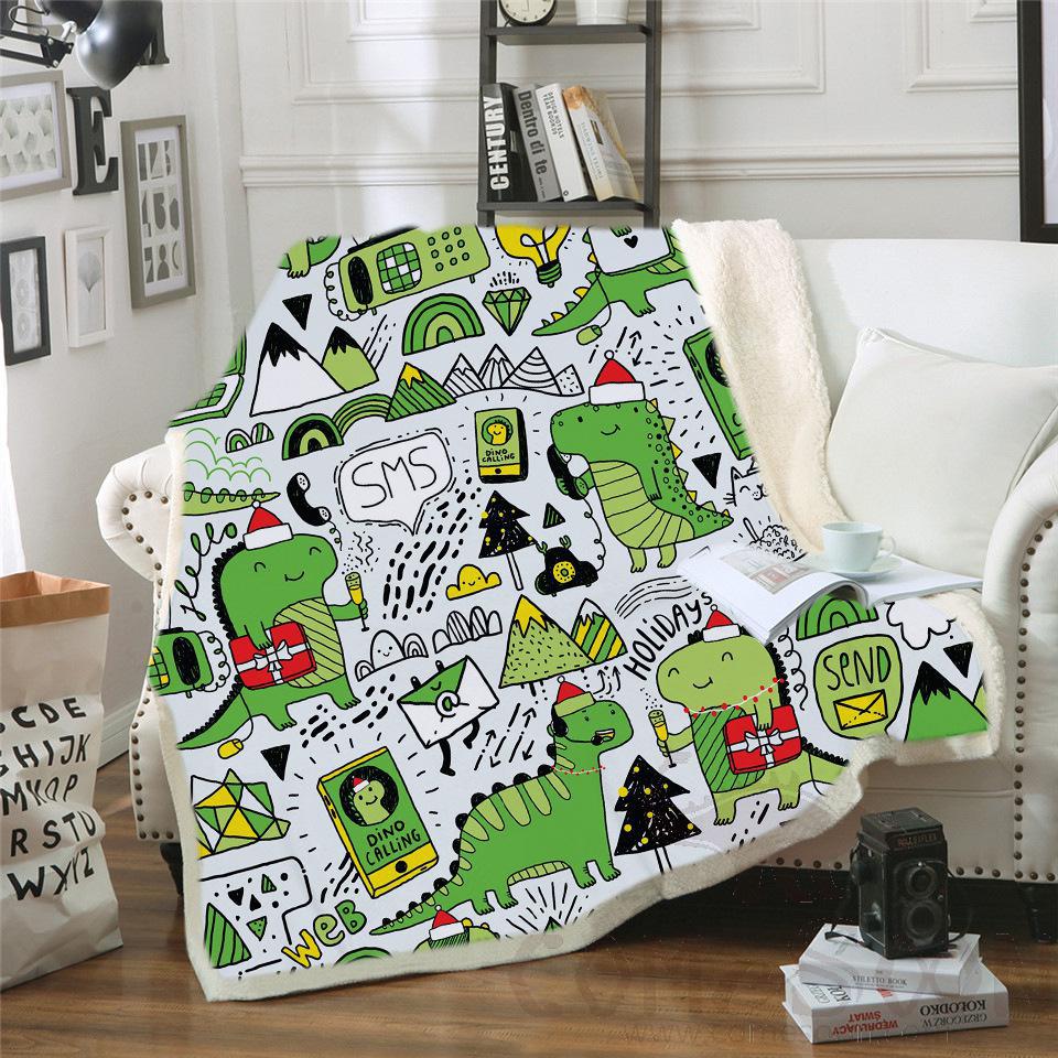 Cartoon Blanket，Crystal Velvet，150*130cm