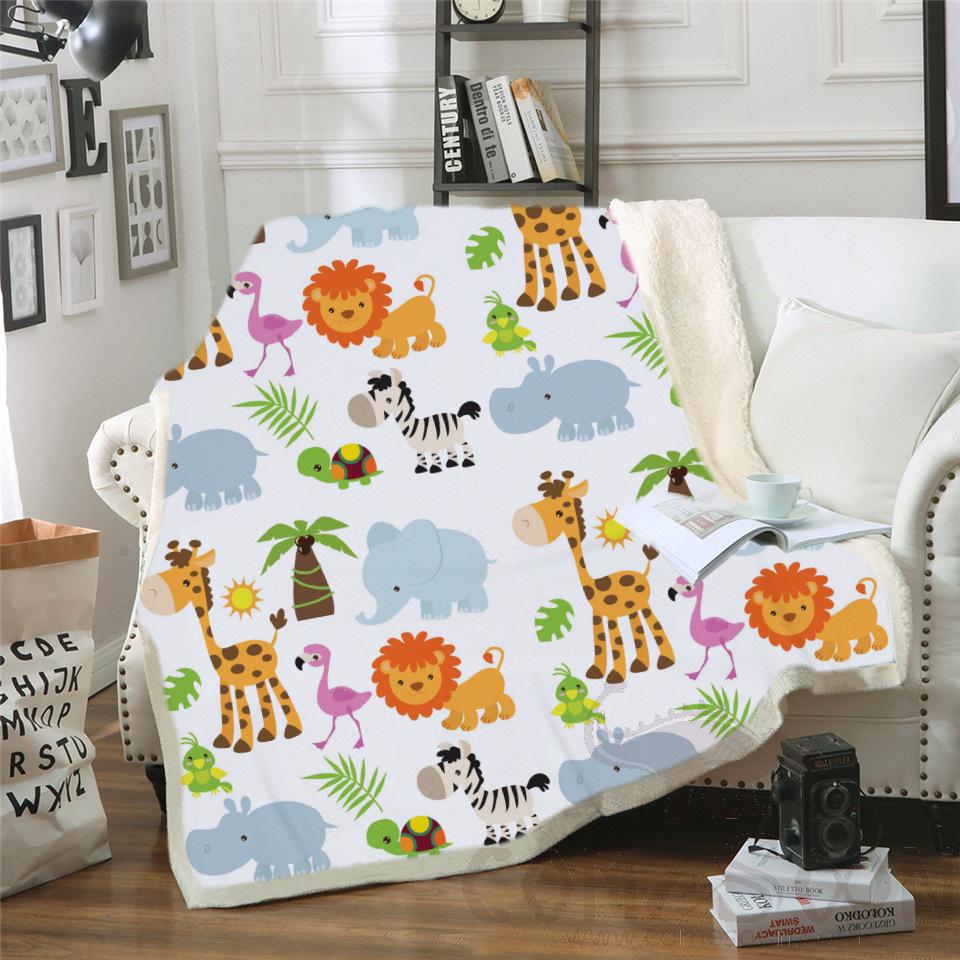 Cartoon Blanket，Crystal Velvet，150*130cm