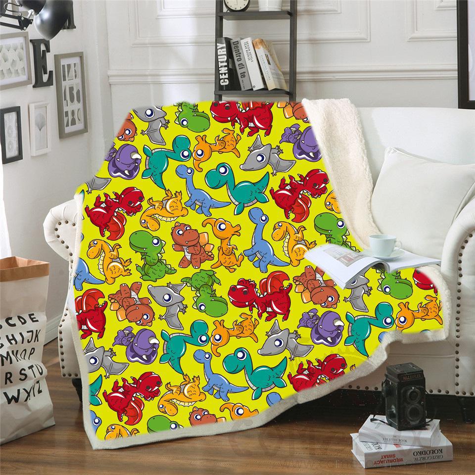 Cartoon Blanket，Crystal Velvet，150*130cm