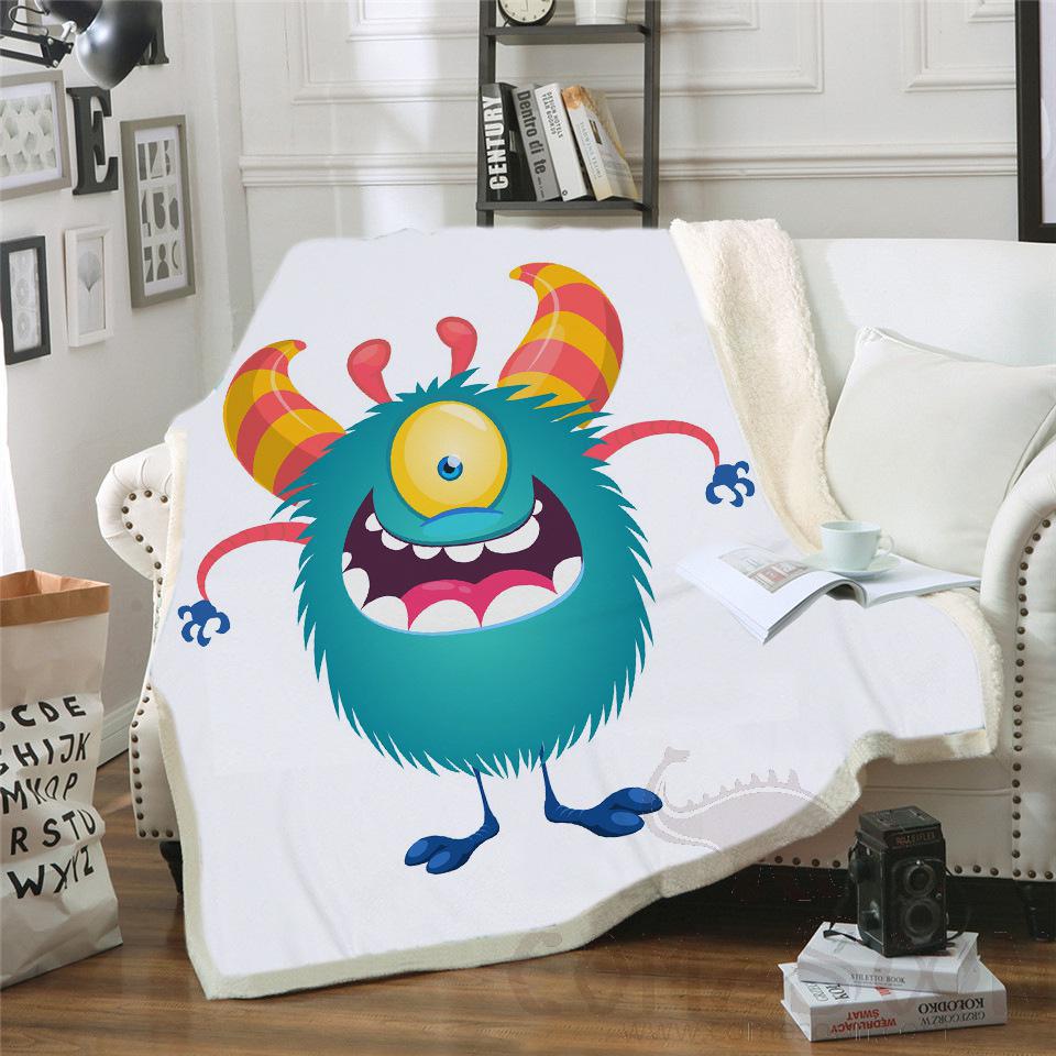Cartoon Blanket，Crystal Velvet，150*130cm