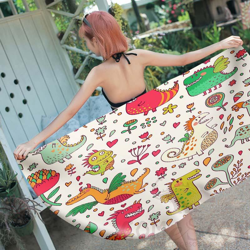 Cartoon Beach Towel,Microfiber ,150*70cm