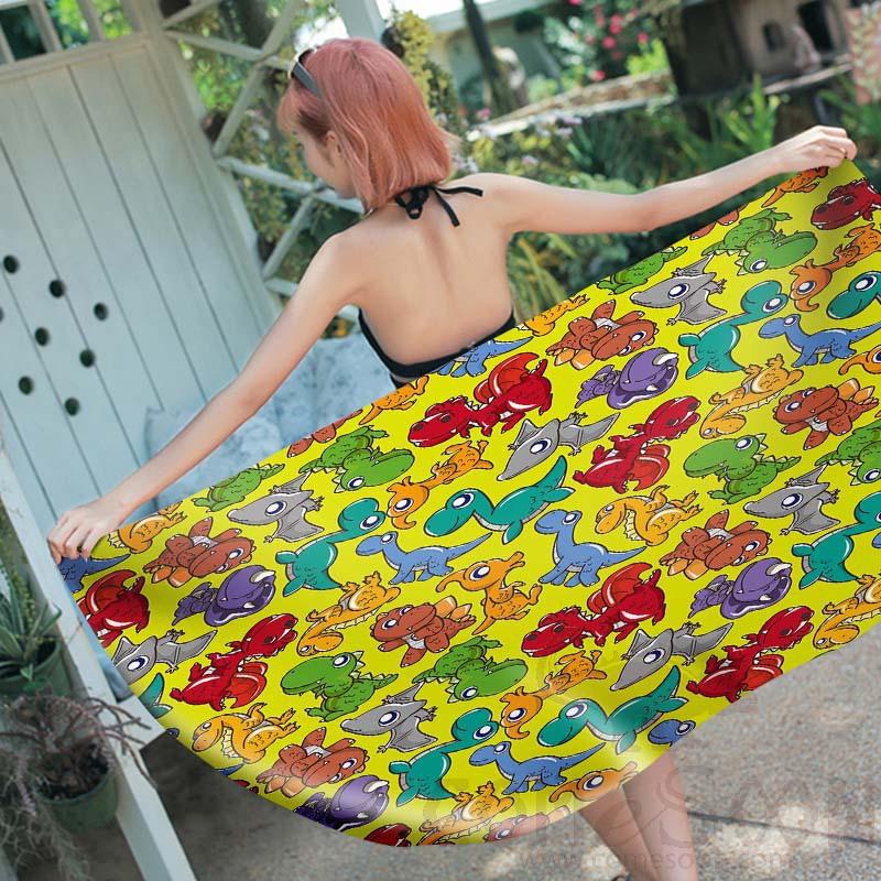 Cartoon Beach Towel,Microfiber ,150*70cm