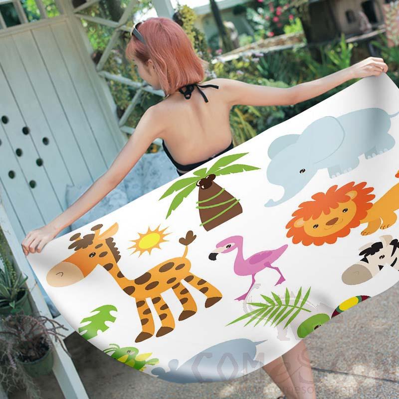 Cartoon Beach Towel,Microfiber ,150*70cm