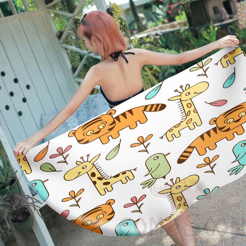 Cartoon Beach Towel,Microfiber ,150*70cm