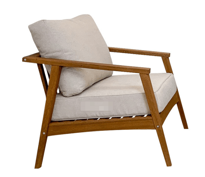 Outdoor solid wood sofa-80*77*85cm