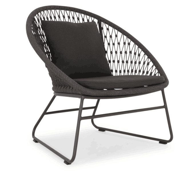 Outdoor braided rope lounge chair-73*74*79cm