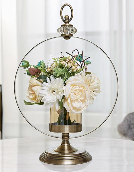 Iron ring dual purpose vase candlestick (high style)
