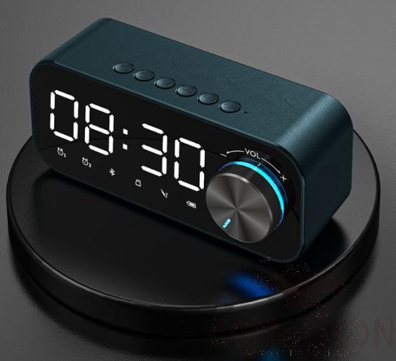 Bluetooth alarm speaker,ABS,Dark blue,5W