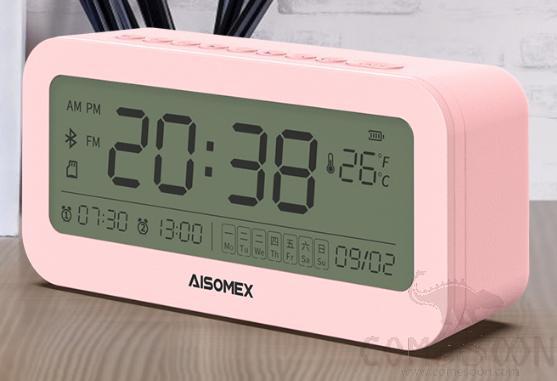 Bluetooth alarm speaker - silent ultra long standby - Pink - B131