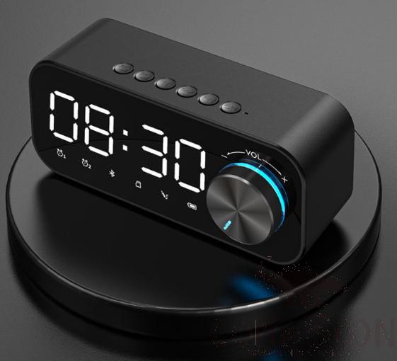Bluetooth alarm speaker - English pronunciation (prompt tone) - Black - B126