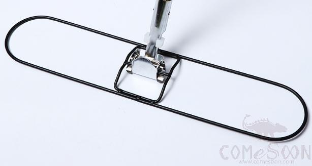 Iron frame mop clip - stainless steel - 68cm
