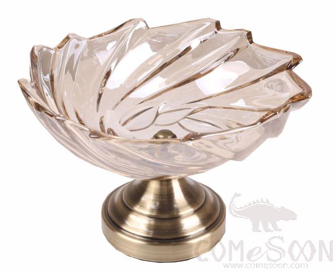 Metal Ornament / Glass Plate