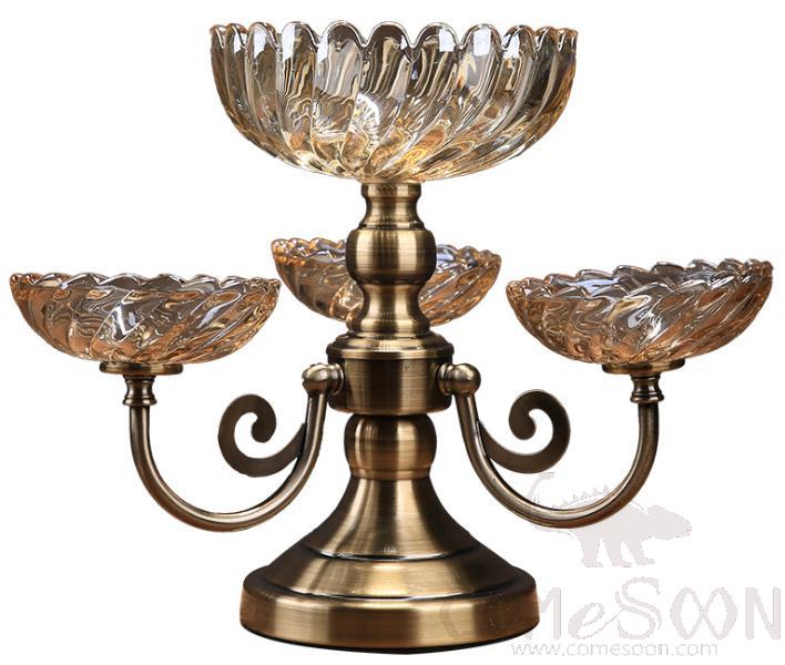 Metal Ornament / Glass Plate