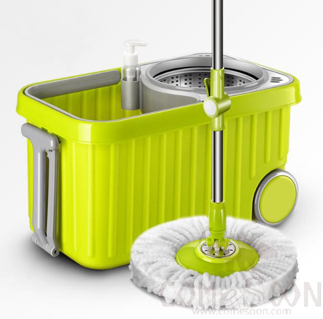 Mop - Mop bucket - rotating mop - metal plate -2 mop head