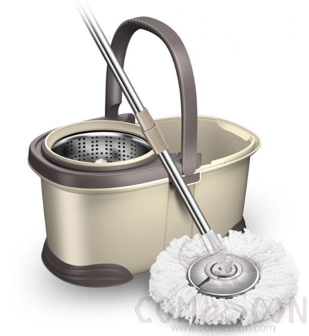 Mop - Mop bucket - rotary mop stainless steel plate - 1 mop head