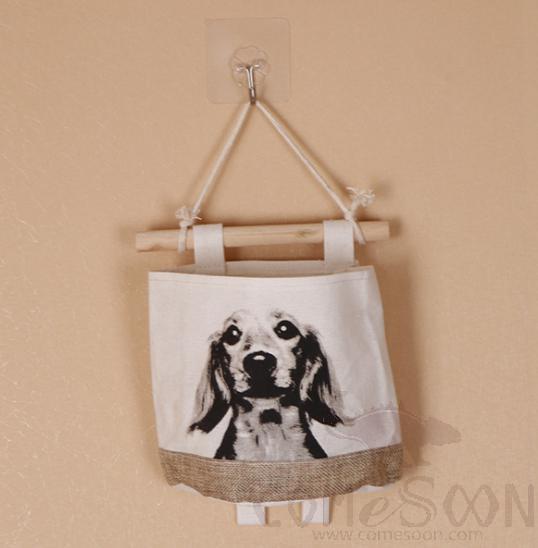 Linen Hanging Storage Bag-L18*H15 CM