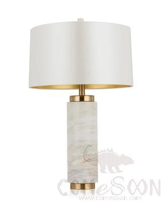 Ceramic Table Lamp-Marble + Metal + Fabric，5W,warm，380*380*680mm