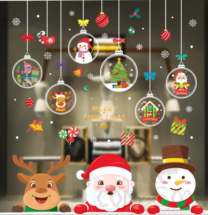 Christmas Window Electrostatic Sticker