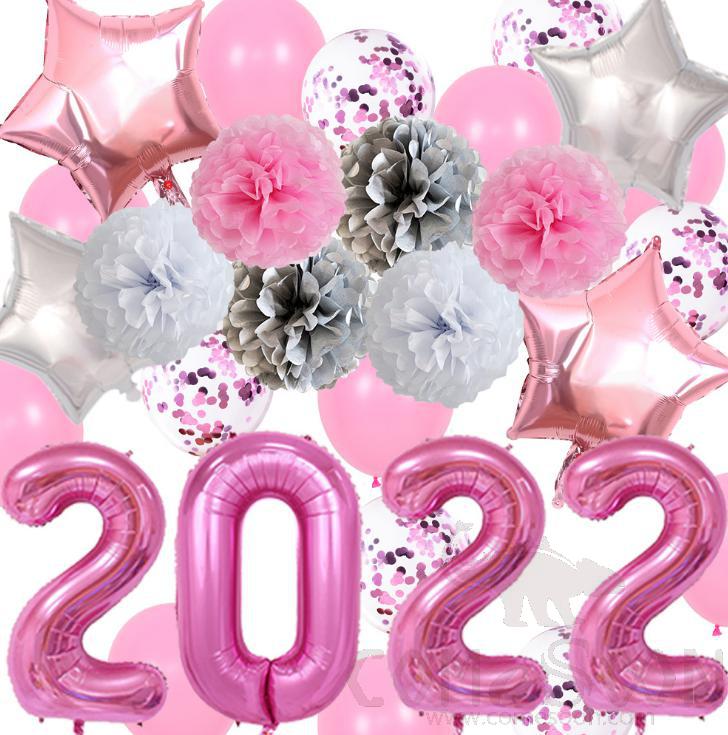Pink  NY Balloon set