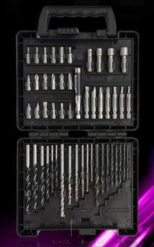 Drill Bit Set 50Pieces,185*16*7Cm