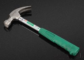 Steel Pipe Handle Claw Hammer 500G，High Carbon Steel + Steel Pipe Handle Coated Plastic