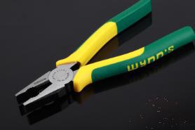Perforated Wire Pliers 8&quot;，Cr-V Chrome Vanadium Steel + Pp &amp; Tpr Handle