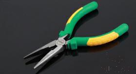 Long Nose Pliers 6&quot;，High Carbon Steel + Pp &amp; Tpr Handle