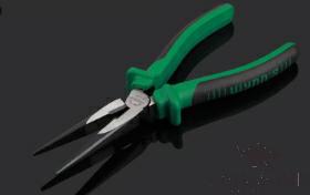 Long Nose Pliers 8&quot;，Cr-V Alloy Steel + Pp &amp; Tpr Handle