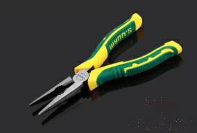Long Nose Pliers 6&quot;，Cr-V Chrome Vanadium Steel + Pp &amp; Tpr Handle