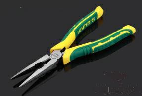 Long Nose Pliers 8&quot;，Cr-V Alloy Steel + Pp &amp; Tpr Handle