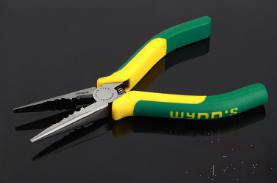 Multi-Function Long-Nosed Pliers 9&quot;，Cr-V Alloy Steel + Pp &amp; Tpr Handle