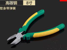 Diagonal Pliers 8&quot;，High Carbon Steel + Pp &amp; Tpr Handle