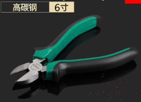 Diagonal Pliers 6&quot;，High Carbon Steel + Pp &amp; Tpr Handle