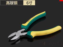 Diagonal Pliers 6&quot;，High Carbon Steel + Pp &amp; Tpr Handle