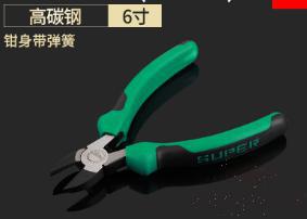 Diagonal Pliers 6&quot;，High Carbon Steel + Pp &amp; Tpr Handle