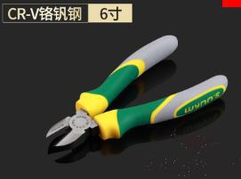 Diagonal Pliers 6&quot;，Cr-V Chrome Vanadium Steel + Pp &amp; Tpr Handle