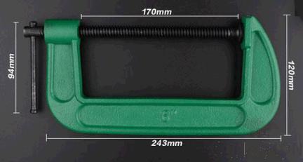 G-Clamp 6&quot;，High Carbon Steel