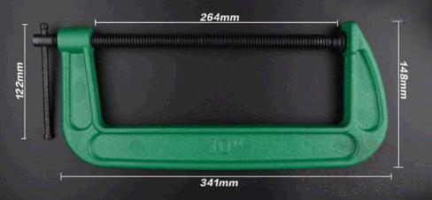 G-Clamp 10&quot;，High Carbon Steel