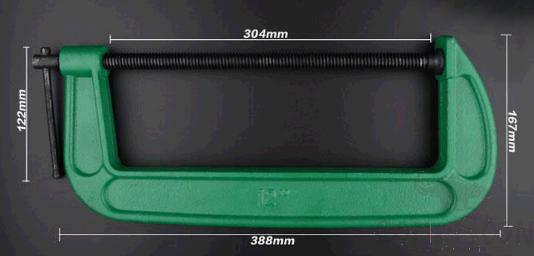 G-Clamp 12&quot;，High Carbon Steel