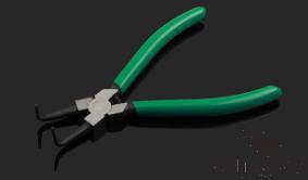 Internal Bent Circlip Pliers 13&quot;，Cr-V Alloy Steel